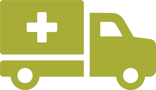 Medical transportation icon